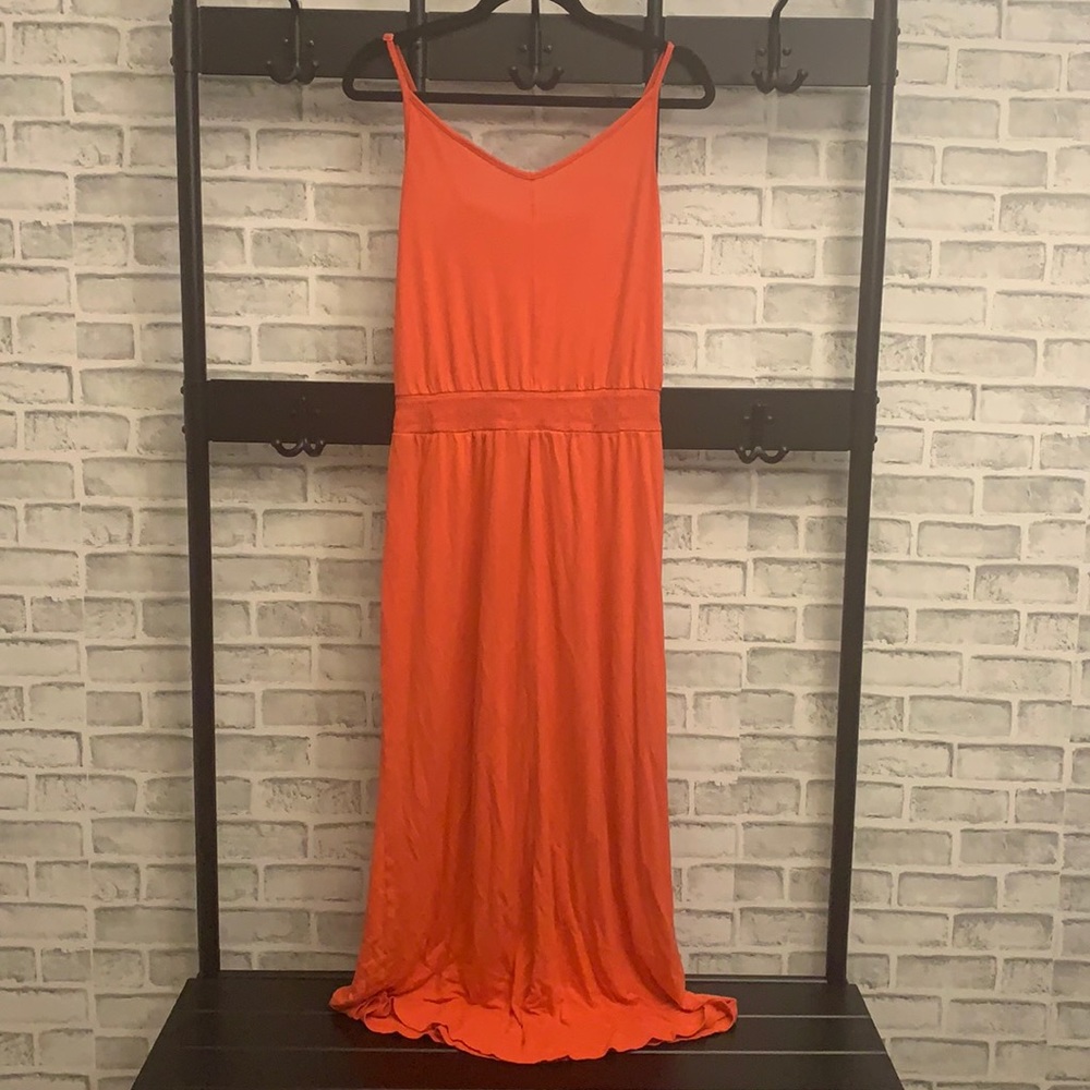 Coral Old Navy Midi Dress